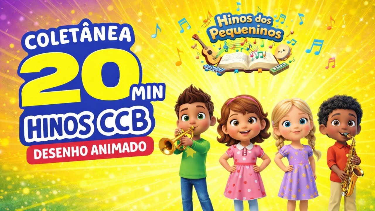 COLETÂNEA DE HINOS CCB PARA CRIANÇAS | COM DESENHO ANIMADO INFANTIL | HINOS DOS PEQUENINOS