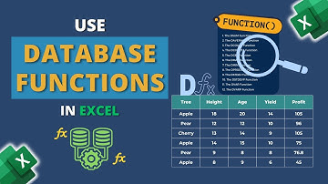 Databasefuncties gebruiken in Excel