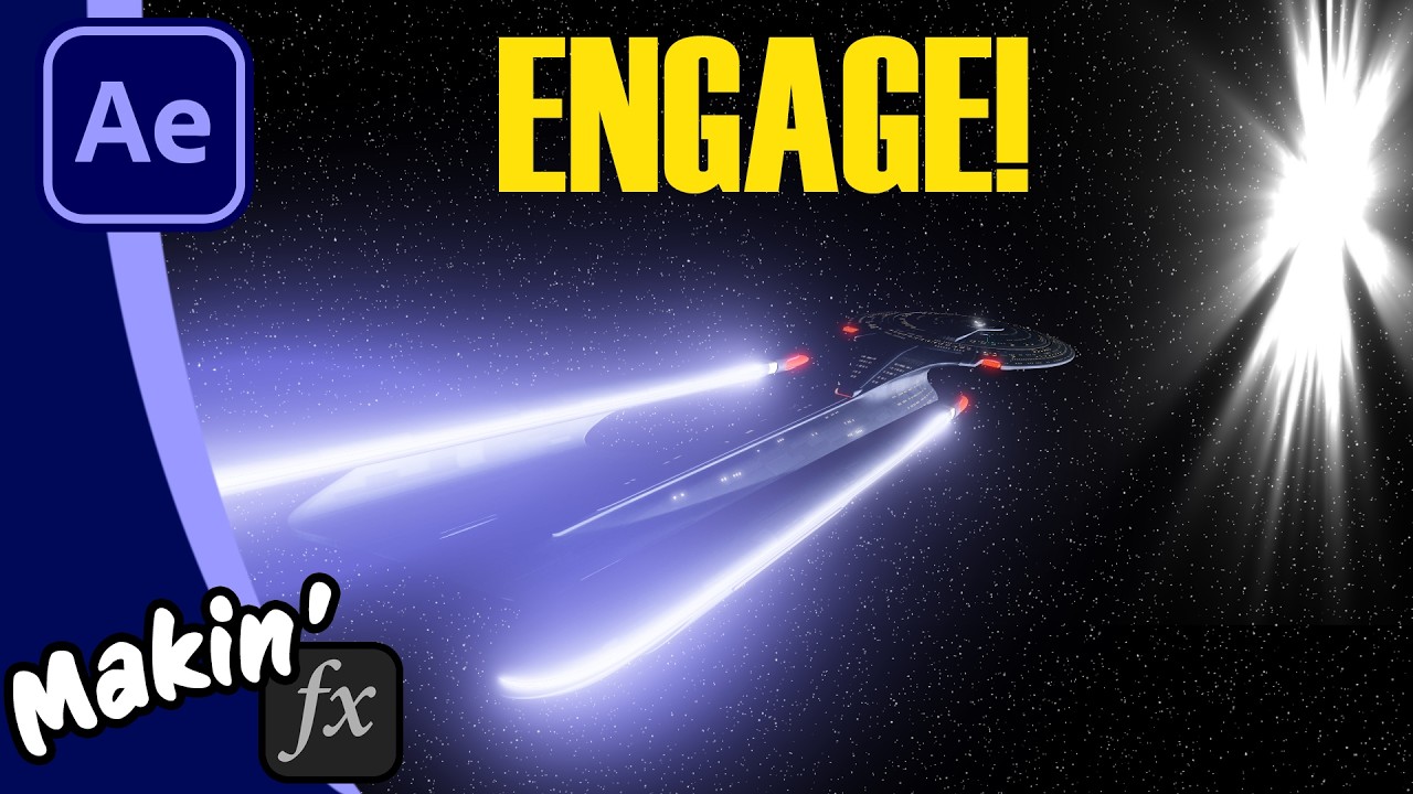 How to Recreate the Star Trek TNG jump to warp in After Effects