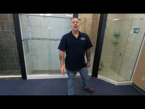 sliding shower doors frameless