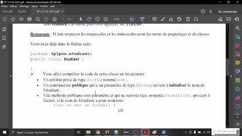 5- Un premier projet JAVA avec Eclipse (TP1 3ème partie - Définition de la classe Etudiant)