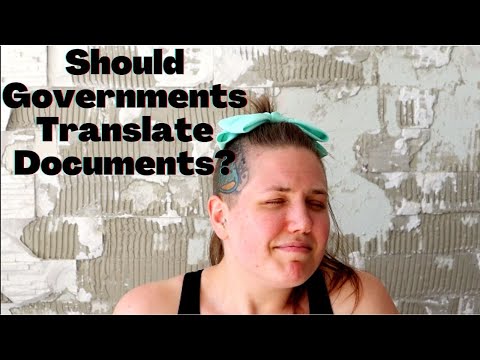 Should Governments Translate Documents into Other Languages