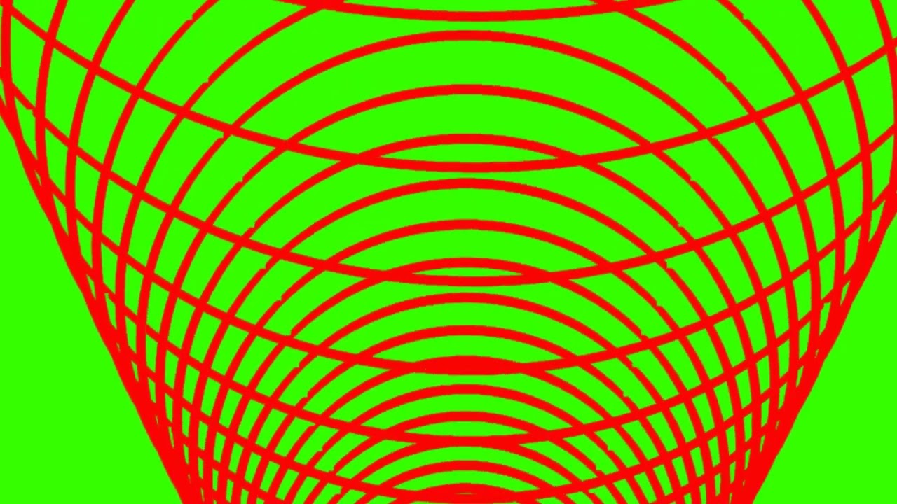 Green Screen ANIMATION  FREE FOOTAGE HD Red Lines Tunnel v4ywkzpLBso