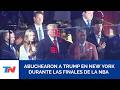 Trump fue abucheado en el Madison Square Garden antes del tercer partido de las Finales de la NBA