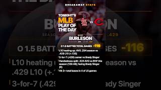 MLB POTD: Alec Burleson O 1.5 batter total bases -116 #sportsbetting #mlbbettingpicks #mlbbetting