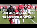 Did Arkansas win the transfer portal?