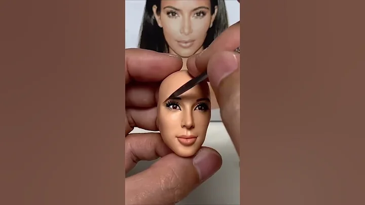 Kim Kardashian head made上藝泥塑：金·卡戴珊，頭部製作#shorts - 天天要聞