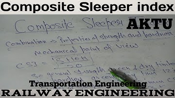 Composite sleeper index | Railway Engineering