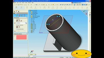 Solidworks  Beginners - Tutorial  18 & 19 Rib & Shell