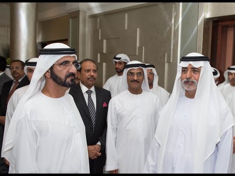 محمد بن راشد يلبي دعوة نهيان بن مبارك الى مائدته الرمضانية