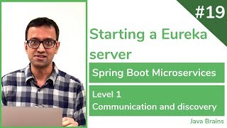 19 Starting a Eureka server - Spring Boot Microservices Level 1 screenshot 4