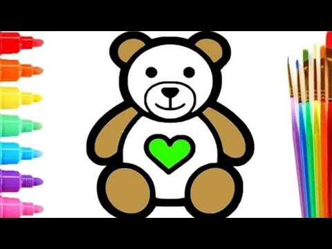 How to draw a teddy bear | Как нарисовать МИШКУ Супер Легко за 10 секунд | Ayiq rasmini chizish