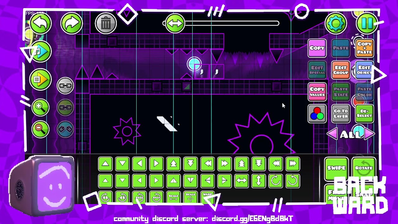 working on a geometry dash level (part 2) - YouTube