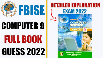 Computer 9 Guess Paper 2022  Federal Board