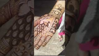 Mehendi design 😍।। simple henna tutorial🌿।। #shorts