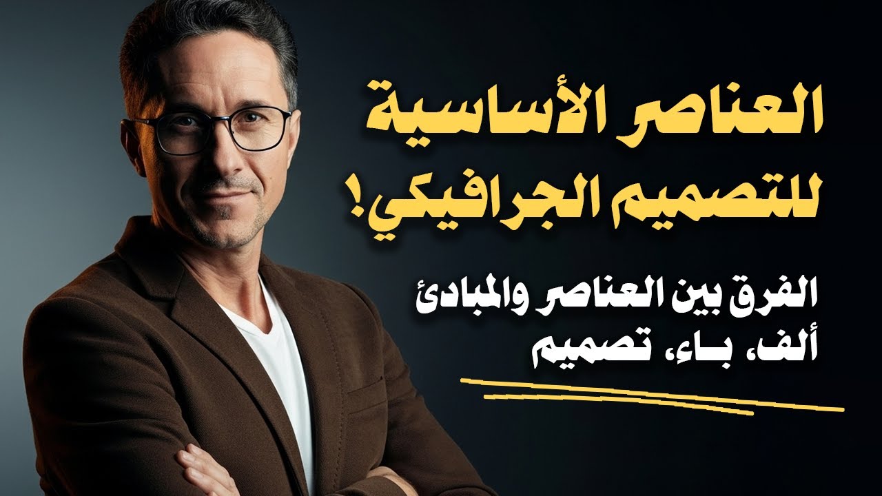 ألف، بـاء، تصميم، ماهو التصميم الجرافيكي؟ وعناصر التصميم الجرافيكي، والفرق بين عناصر ومبادئ التصميم