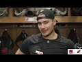 Hischier, Meier and Ruff after a 6-3 Devils loss to the Oilers