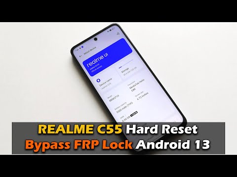 REALME C55 (RMX3710) - Hard Reset & Bypass FRP Lock Android 13