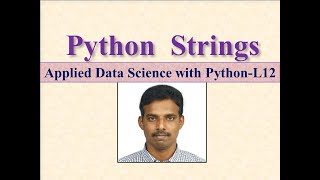 Python Strings Lec12