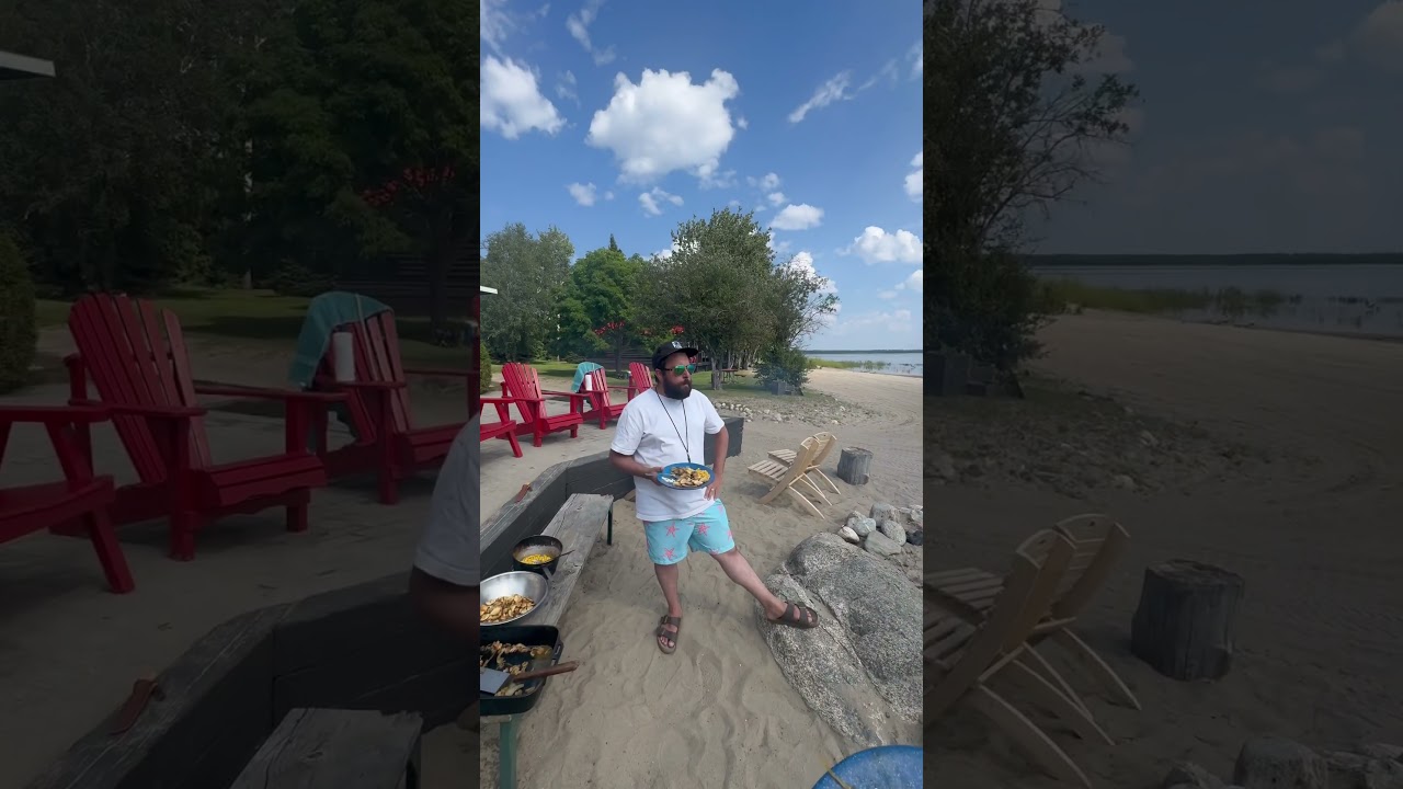 Shore lunch at camp! 