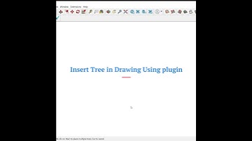 3D Tree insert in SketchUp using Plug-in  #drawing #sketchup #art #sketchup3d #design #shortvideo