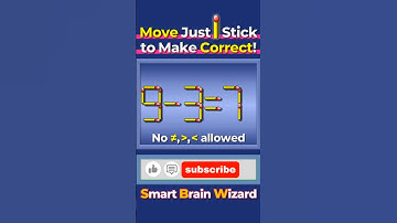 🧩Move Only 1 Matchstick! Can You Solve This?  Matchstick Puzzle Challenge #2