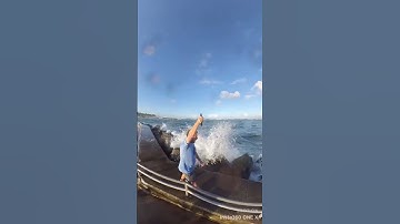 Jupiter inlet insta360 bullet time shot! Slow motion 🌊 ocean!! #short