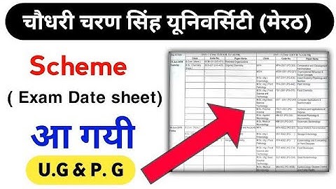 CCS University Today news || ccs university exam date sheet released 2020 || ccs university news