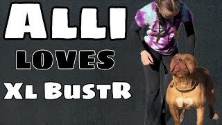 The Unusual Love Story: Alli and Xl Bully BustR #doglove #xlbully