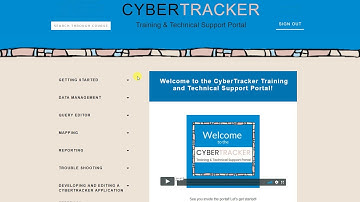CyberTracker Training Portal walk through video