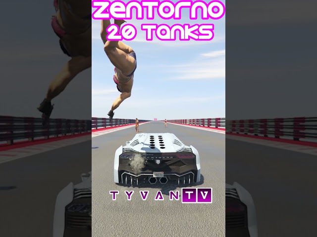 GTA ZENTORNO 20 TANKS #gta #shorts