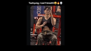 KIM TAEHYUNG WHAT ARE YOU DOING?💀 #bts #taehyung #kpop #hot