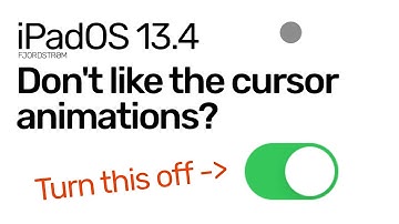 iPadOS 14: how to turn off magnetic cursor animations? – Mouse support