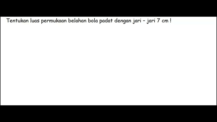 Sebuah belahan bola padat diameternya 14 cm berapakah luas permukaan belahan bola padat tersebut