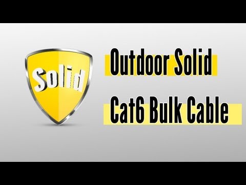 Outdoor Solid Cat6 Bulk Cable