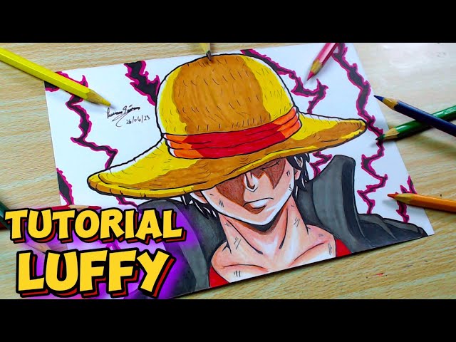 One piece,LUFFY REBAIXADO, Modificado  Luffy, One piece, Tutoriais de  desenho