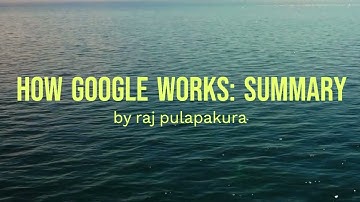 How Google Works: Book Summary