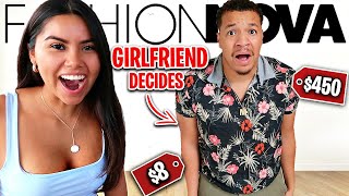 Letting MY GIRLFRIEND Decide What I BUY From FASHION NOVA (WE ARGUED)