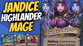JANDICE JEBAITS!! New Highlander Mage Can Win ANY GAME! | Scholomance Academy | Hearthstone JANDICE JEBAITS!! New Highlander Mage Can Win ANY GAME! | Scholomance Academy | Hearthstone