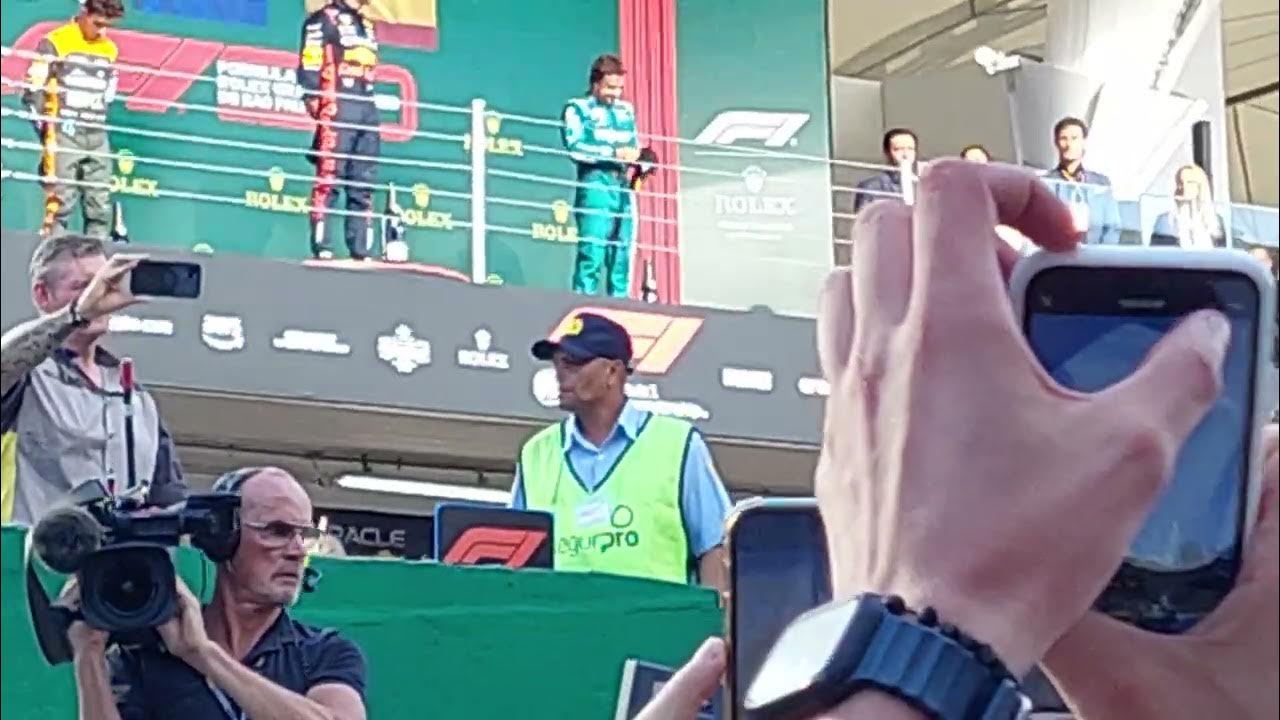 Podium from the track Formula 1, GP Brasil 2023 YouTube