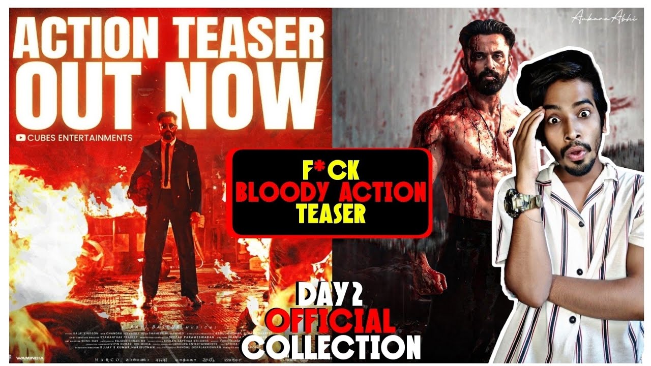 Marco ACTION Teaser Review - Marco Day 2 Official BLOODY Box Office Collection | Unni Mukundan