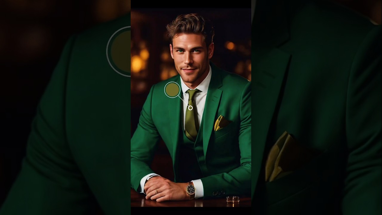 The perfect tie for your green suit 