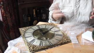 This is how I replaced the old and broken weight driven movement in my grandfather clock to a modern German Hermle ...