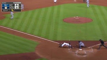 KC@HOU: Altuve doubles home Springer, takes third