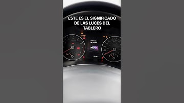 Este es el significado de las luces del tablero