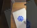Blue one stroke flower 💙 #floralpainting #floraart #flowers #painting #acrylicpainting