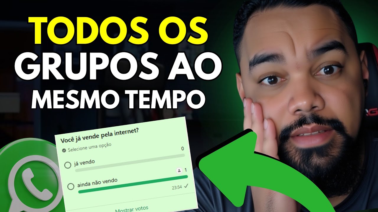 Como Fazer Enquete em Todos os Grupos do WhatsApp de Uma Só Vez [Fácil ...