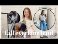 HUGE EVERLANE HAUL! Testing Tons of New Denim + Fall Dresses! (+ Dream Pant, Basics, Perform + more)