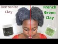 Clay Mask On 4C Hair | CKK Bentonite Versus Green Clay Review