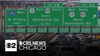Pro-Palestinian protests cause traffic back ups near major Chicago airport